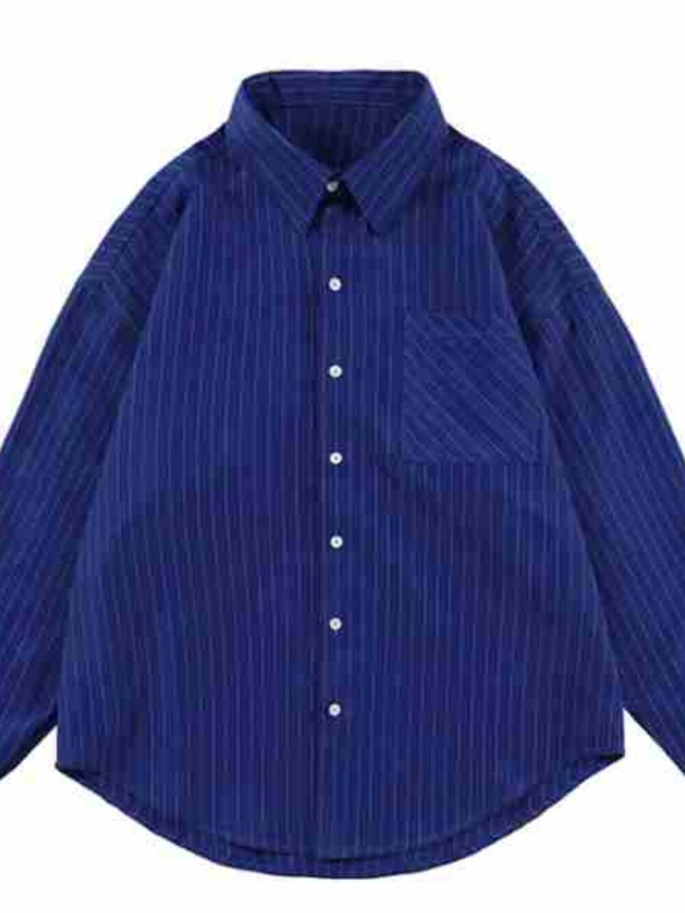 Navy Blue Stripe Long Sleeve Shirt